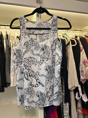 Black and white tiger print size small the royal standard